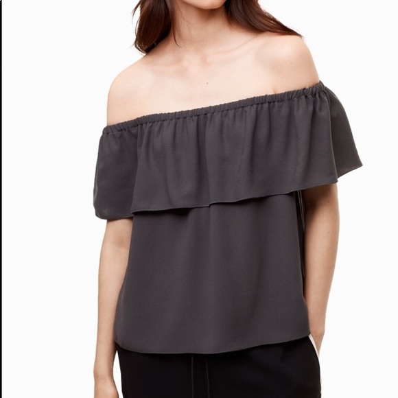 Aritzia Wilfred Promener Off the shoulder Blouse - Picture 1 of 7